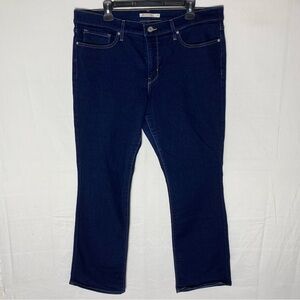 Levi’s 315 Dark Wash High Rise Shaping Boot Cut Jeans 34 Normcore Minimalist